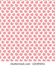 Valentine seamless with hearts
