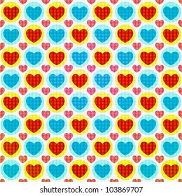 valentine seamless hearts pattern