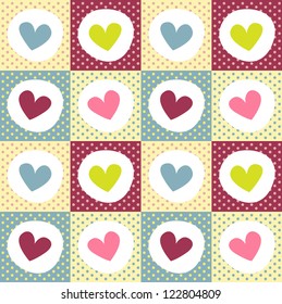 valentine seamless hearts pattern