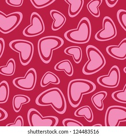 Valentine seamless hearts pattern