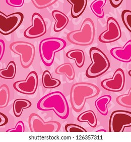 Valentine seamless hearts pattern