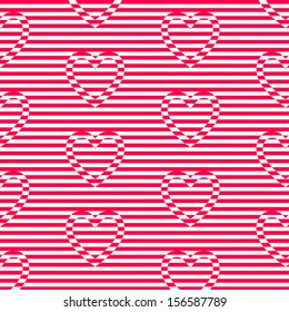 valentine seamless hearts pattern
