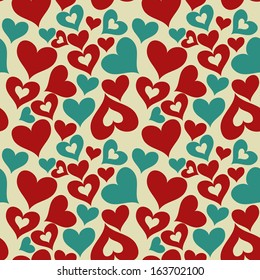 valentine seamless hearts pattern