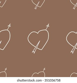 valentine seamless hearts pattern. 