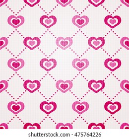 valentine seamless hearts pattern