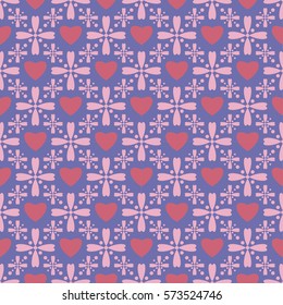 Valentine seamless hearts pattern