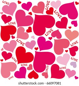 valentine seamless hearts pattern