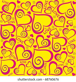 valentine seamless hearts pattern