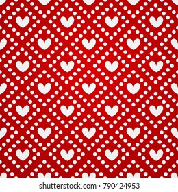 valentine seamless hearts pattern