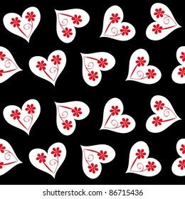 valentine seamless hearts pattern