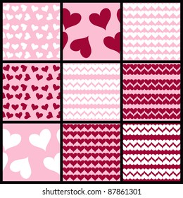valentine seamless hearts pattern