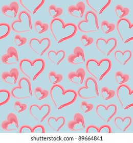 valentine seamless hearts pattern