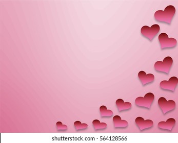 valentine seamless hearts pattern vector
