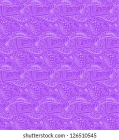 Valentine seamless hearts pattern. Violet