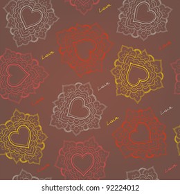 Valentine seamless pattern