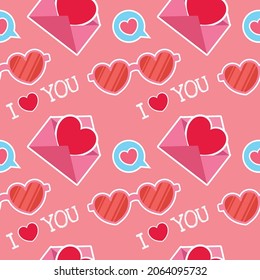 valentine seamless pattern art design