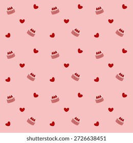 Patrón sin fisuras de San Valentín para el fondo, papel de embalaje, impresión textil.