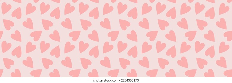 Valentine seamless pattern. Heart love background, wallpaper