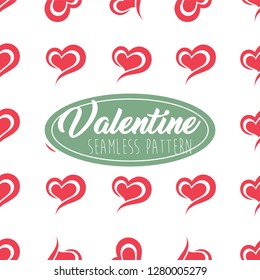 Valentine Seamless Pattern Heart shape for Greeting Card, Invitation and Banner