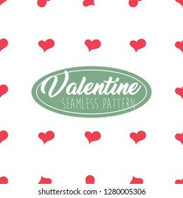 Valentine Seamless Pattern Heart shape for Greeting Card, Invitation and Banner