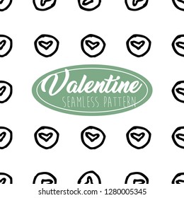 Valentine Seamless Pattern Heart shape for Greeting Card, Invitation and Banner