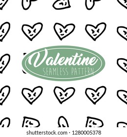 Valentine Seamless Pattern Heart shape for Greeting Card, Invitation and Banner