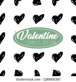 Valentine Seamless Pattern Heart shape for Greeting Card, Invitation and Banner