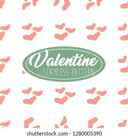Valentine Seamless Pattern Heart shape for Greeting Card, Invitation and Banner