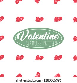 Valentine Seamless Pattern Heart shape for Greeting Card, Invitation and Banner