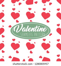 Valentine Seamless Pattern Heart shape for Greeting Card, Invitation and Banner