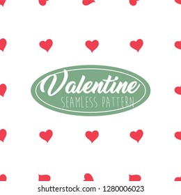 Valentine Seamless Pattern Heart shape for Greeting Card, Invitation and Banner