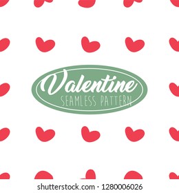 Valentine Seamless Pattern Heart shape for Greeting Card, Invitation and Banner
