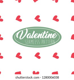 Valentine Seamless Pattern Heart shape for Greeting Card, Invitation and Banner