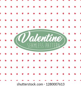 Valentine Seamless Pattern Heart shape for Greeting Card, Invitation and Banner