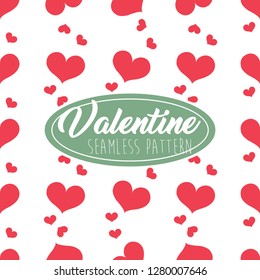 Valentine Seamless Pattern Heart shape for Greeting Card, Invitation and Banner