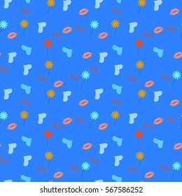 Valentine seamless pattern with hearts. Perfect for wallpaper, web page background, textile, greeting cards and wedding invitations