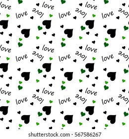 Valentine seamless pattern with hearts. Perfect for wallpaper, web page background, textile, greeting cards and wedding invitations