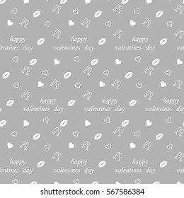Valentine seamless pattern with hearts. Perfect for wallpaper, web page background, textile, greeting cards and wedding invitations