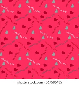 Valentine seamless pattern with hearts. Perfect for wallpaper, web page background, textile, greeting cards and wedding invitations