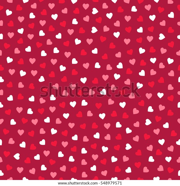ハートの付いたシームレスなバレンタイン柄 壁紙 ウェブページの背景