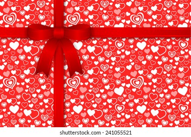 Valentine seamless pattern. Vector and illustration