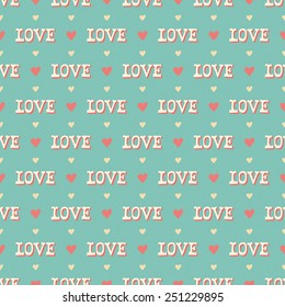 Valentine seamless pattern. Vector illustration