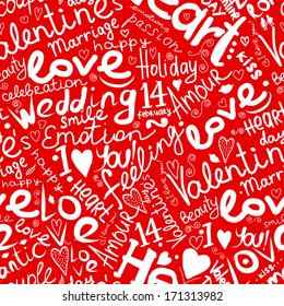 Valentine seamless pattern for your design