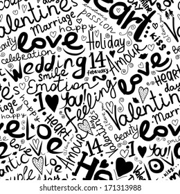 Valentine seamless pattern for your design