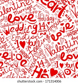 Valentine seamless pattern for your design