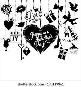 Valentine set background