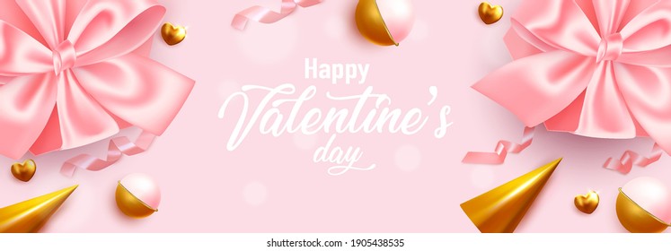 Valentine set background. Festive romantic card. Love poster concept and promotion brochure to gifts or templates.