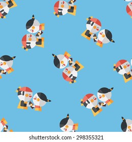 Valentine Shopping flat icon,eps10 seamless pattern background