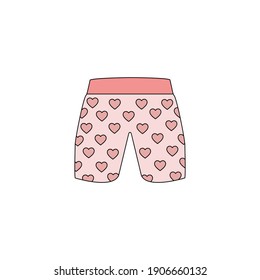 Valentine Shorts Fill Line Icon