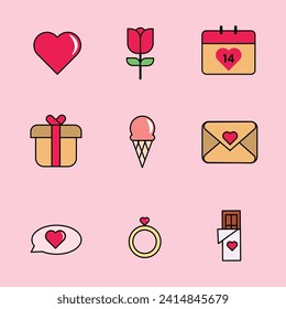 Valentine Simple Shape for Design Asset